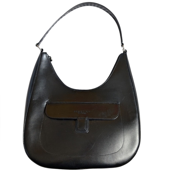 Kenneth Cole Reaction Handbags - Kenneth Cole Reaction black leather y2k shoulder bag